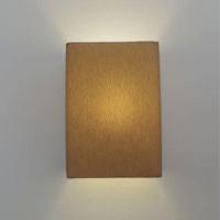 Arandela Retangular Retro Vivare Md-2002 Cúpula Em Tecido 25-16x10cm - Bivolt Palha 127-220v - 6