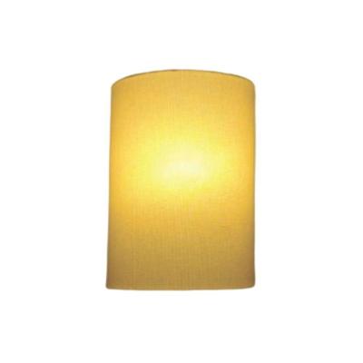 Arandela Meia Cana Retro Vivare Md-2003 Cúpula Em Tecido 25-18x10cm - Bivolt Algodão-crú 127-220v