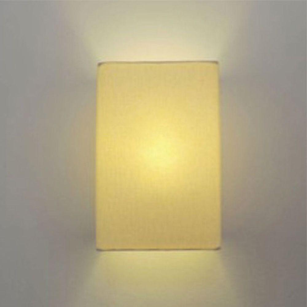 Arandela Retangular Retro Vivare Md-2002 Cúpula Em Tecido 25-16x10cm - Bivolt Algodão-crú 127-220v - 6