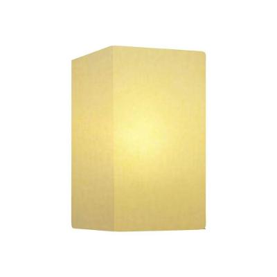 Arandela Retangular Retro Vivare Md-2002 Cúpula Em Tecido 25-16x10cm - Bivolt Algodão-crú 127-220v