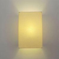 Arandela Retangular Retro Vivare Md-2002 Cúpula Em Tecido 25-16x10cm - Bivolt Algodão-crú 127-220v - 3