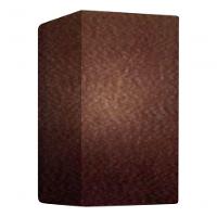 Arandela Retangular Retro Vivare Md-2002 Cúpula Em Tecido 25-16x10cm - Bivolt Café 127-220v