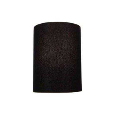 Arandela Meia Cana Retro Vivare Md-2003 Cúpula Em Tecido 25-18x10cm - Bivolt Preto 127-220v