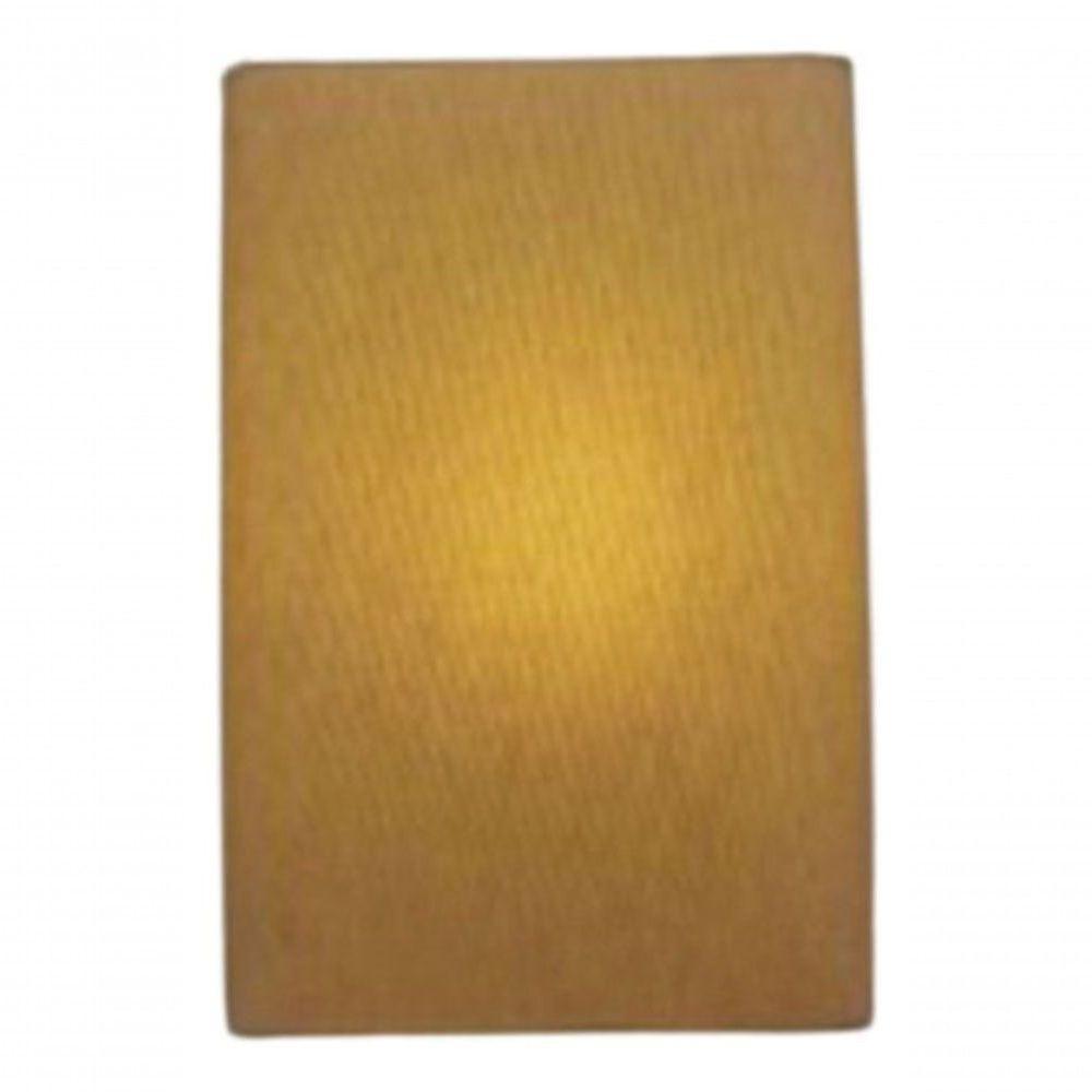 Arandela Retangular Retro Vivare Md-2029 Cúpula Em Tecido 18x10x30cm - Bivolt Palha 127-220v - 4