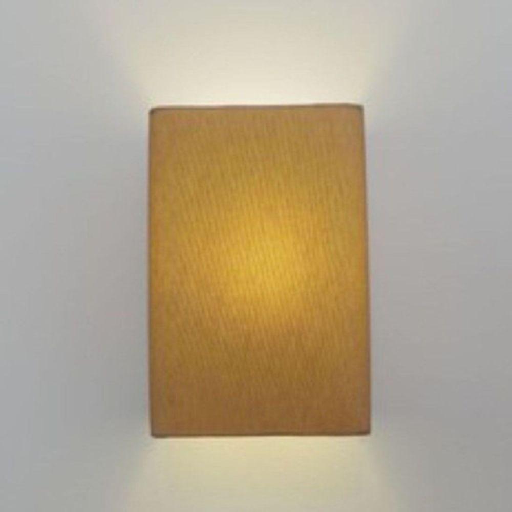 Arandela Retangular Retro Vivare Md-2029 Cúpula Em Tecido 18x10x30cm - Bivolt Palha 127-220v - 5