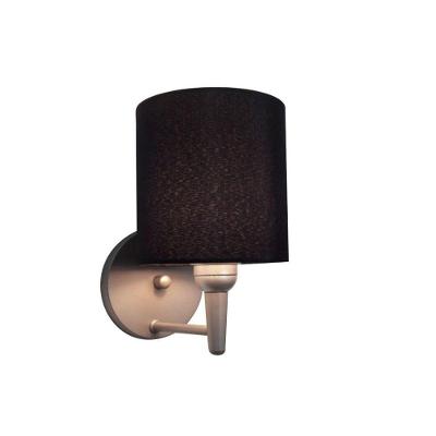 Arandela Cilíndrica Vivare Md-2009 Base Cinza Cúpula Em Tecido - Bivolt Cinza-preto 127/220v