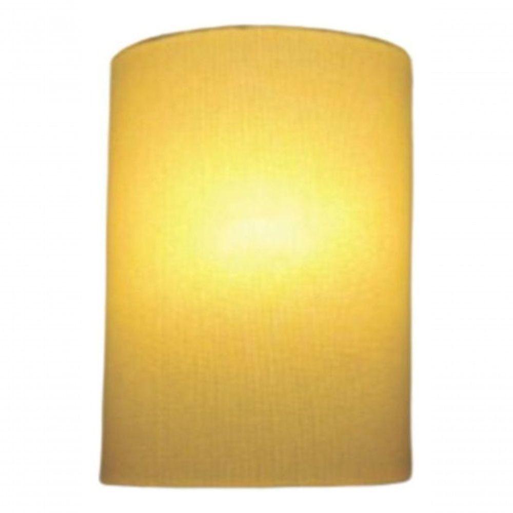 Arandela Meia Cana Retro Md-2003 Cúpula Em Tecido 25-18x10cm Algodão Crú - Bivolt - 4