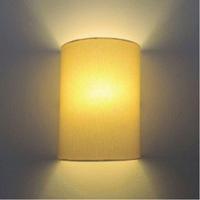 Arandela Meia Cana Retro Md-2003 Cúpula Em Tecido 25-18x10cm Algodão Crú - Bivolt - 5