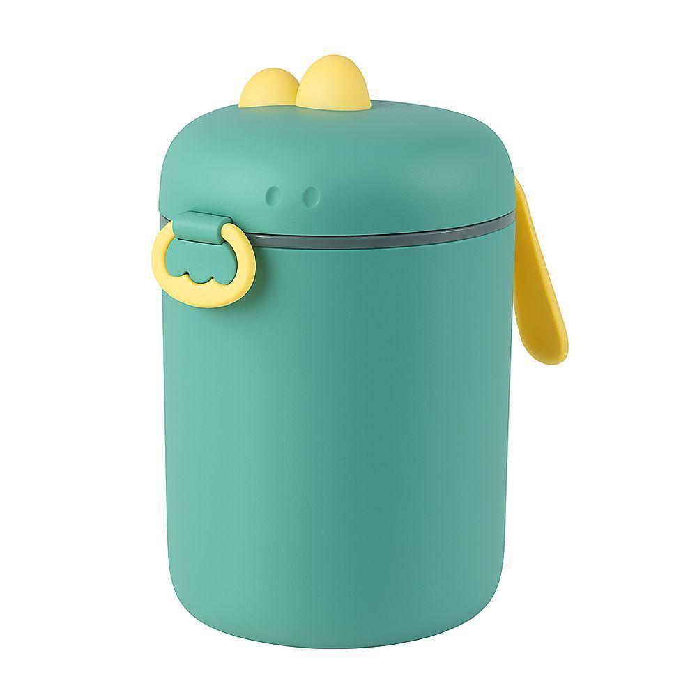 Dosador De Leite Em Pó Para Mamadeira Com Colher, Nivelador E Tampa Vedada – Portátil E Livre De Bpa Verde - 1