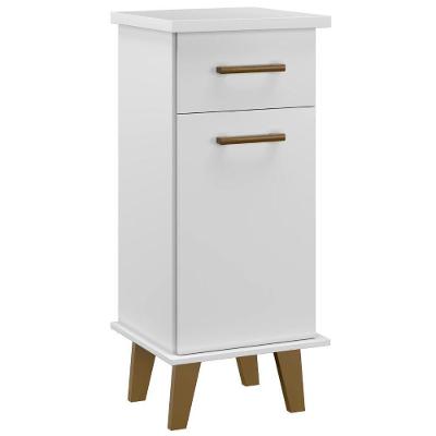 Balcão Arte Pop 1 Porta 1 Gaveta Branco Arte Móveis
