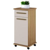 Balcão Palmas 1 Porta 1 Gaveta Cinamomo Off White Arte Móveis - 1