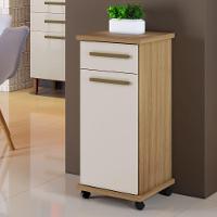 Balcão Palmas 1 Porta 1 Gaveta Cinamomo Off White Arte Móveis - 2