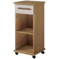 Balcão Palmas 1 Porta 1 Gaveta Cinamomo Off White Arte Móveis