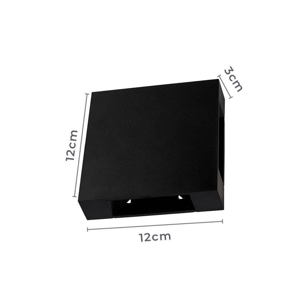 Arandela Nordecor Niere 16w Led Bivolt Preto 3000k Luz Amarela 2662 - 2