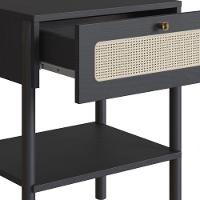 Cabeceira Casal E 2 Mesas Cabeceira Palinha 27977 Nero Preto Artesano - 5