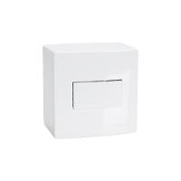 Caixa De Sobrepor 75x75 Com Interruptor Simples Margirius Sleek 10a Branca - 1