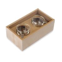 Conjunto Clássico 2 Xícaras De Café Com Base De Bambu - 3