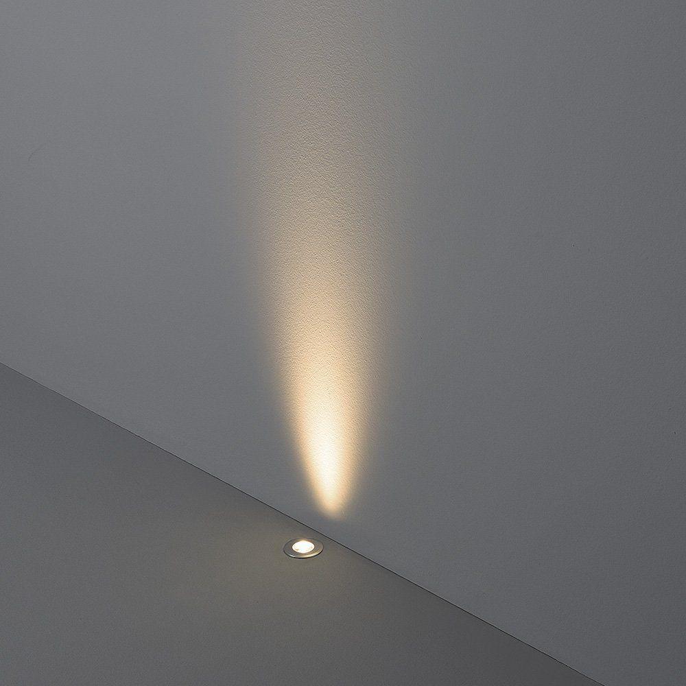 Balizador De Solo Led Stella Way Up Recuado 1w Bivolt Alumínio - 3000k - Luz Amarela - 3