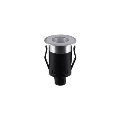 Balizador De Solo Led Stella Way Up Recuado 1w Bivolt Alumínio - 3000k - Luz Amarela