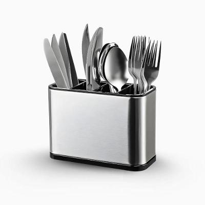 Dispenser Porta Talher Inox 4 Divisórias