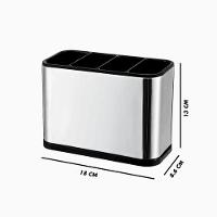 Dispenser Porta Talher Inox 4 Divisórias - 2