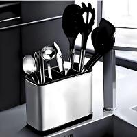 Dispenser Porta Talher Inox 4 Divisórias - 3