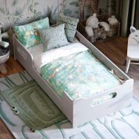 Cama Infantil Encanto Com Grade De Proteção Cor Cinza - 2