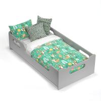 Cama Infantil Encanto Com Grade De Proteção Cor Cinza - 3