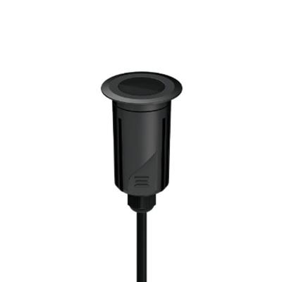 Embutido De Solo Led Stella S.ground 4w Com Caixa De Instalação Bivolt Preto 3000k Luz Amarela