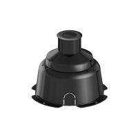 Embutido De Solo Led Stella S.ground 4w Com Caixa De Instalação Bivolt Preto 3000k Luz Amarela