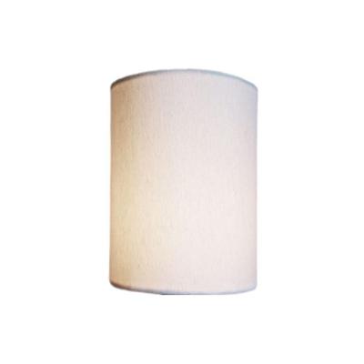 Arandela Meia Cana Retro Vivare Md-2003 Cúpula Em Tecido 25-18x10cm - Bivolt Branco 127-220v