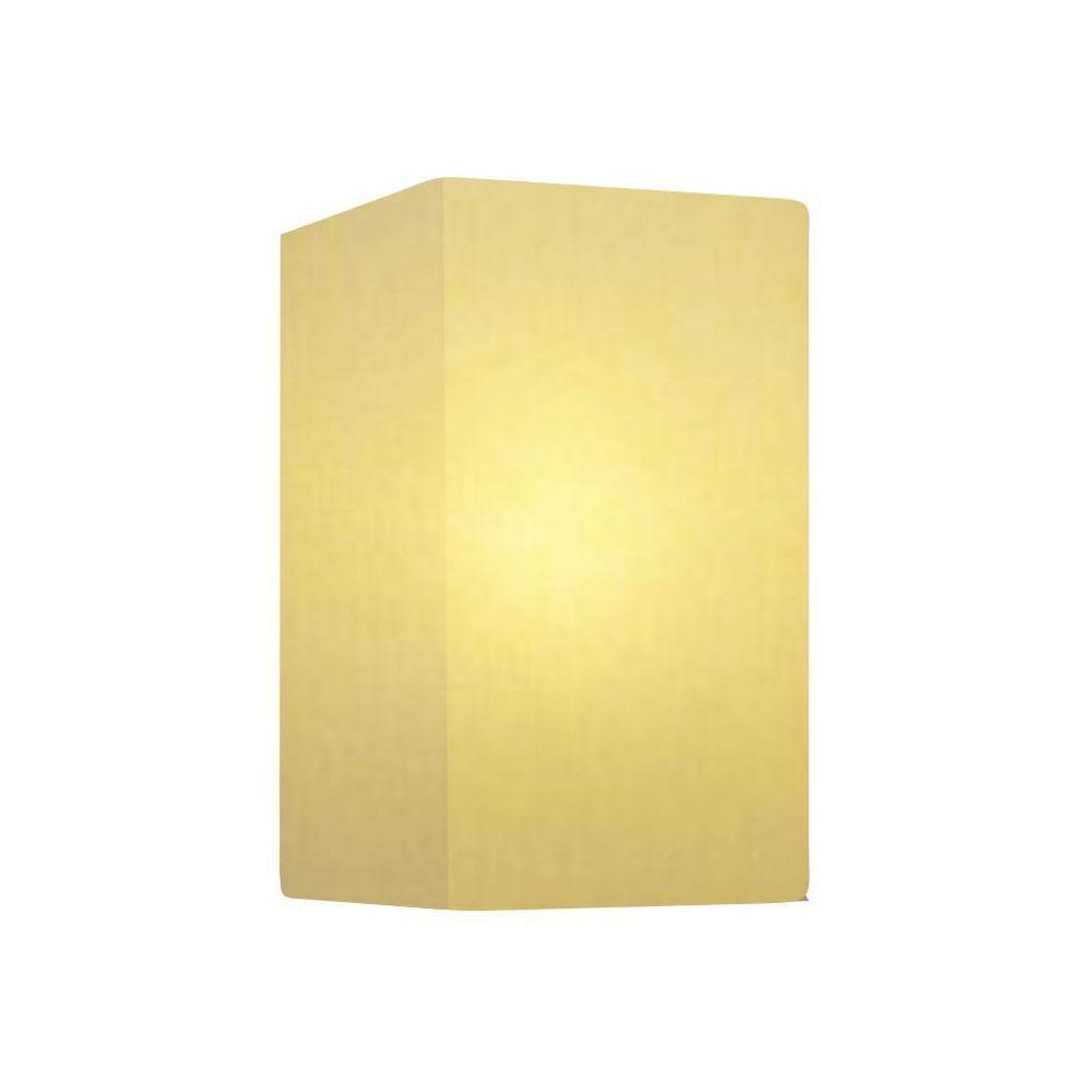 Arandela Retangular Retro Md-2002 Cúpula Em Tecido 25-16x10cm Algodão Crú - Bivolt - 1