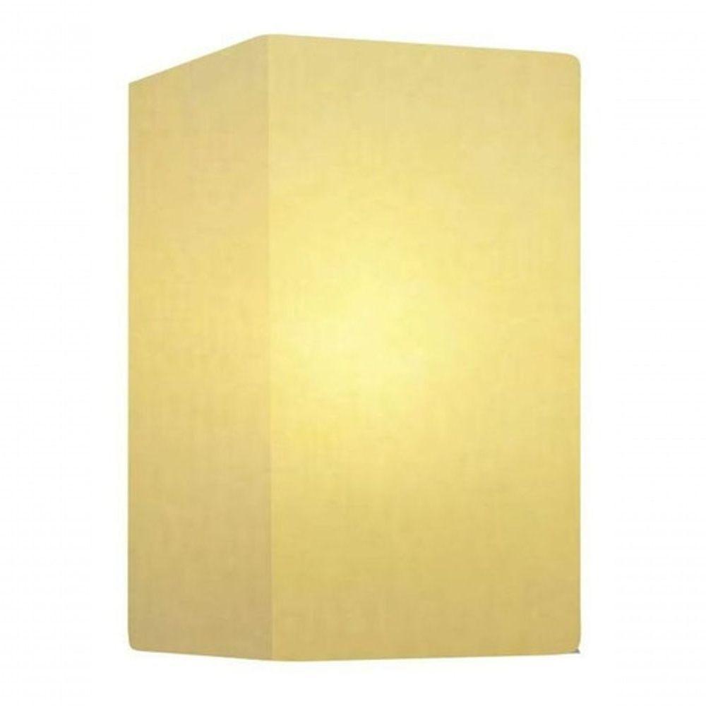 Arandela Retangular Retro Md-2002 Cúpula Em Tecido 25-16x10cm Algodão Crú - Bivolt - 4