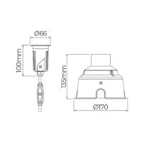 Embutido De Solo Led Stella S.ground 6,5w Com Caixa De Instalação Bivolt Inox 3000k Luz Amarela - 5