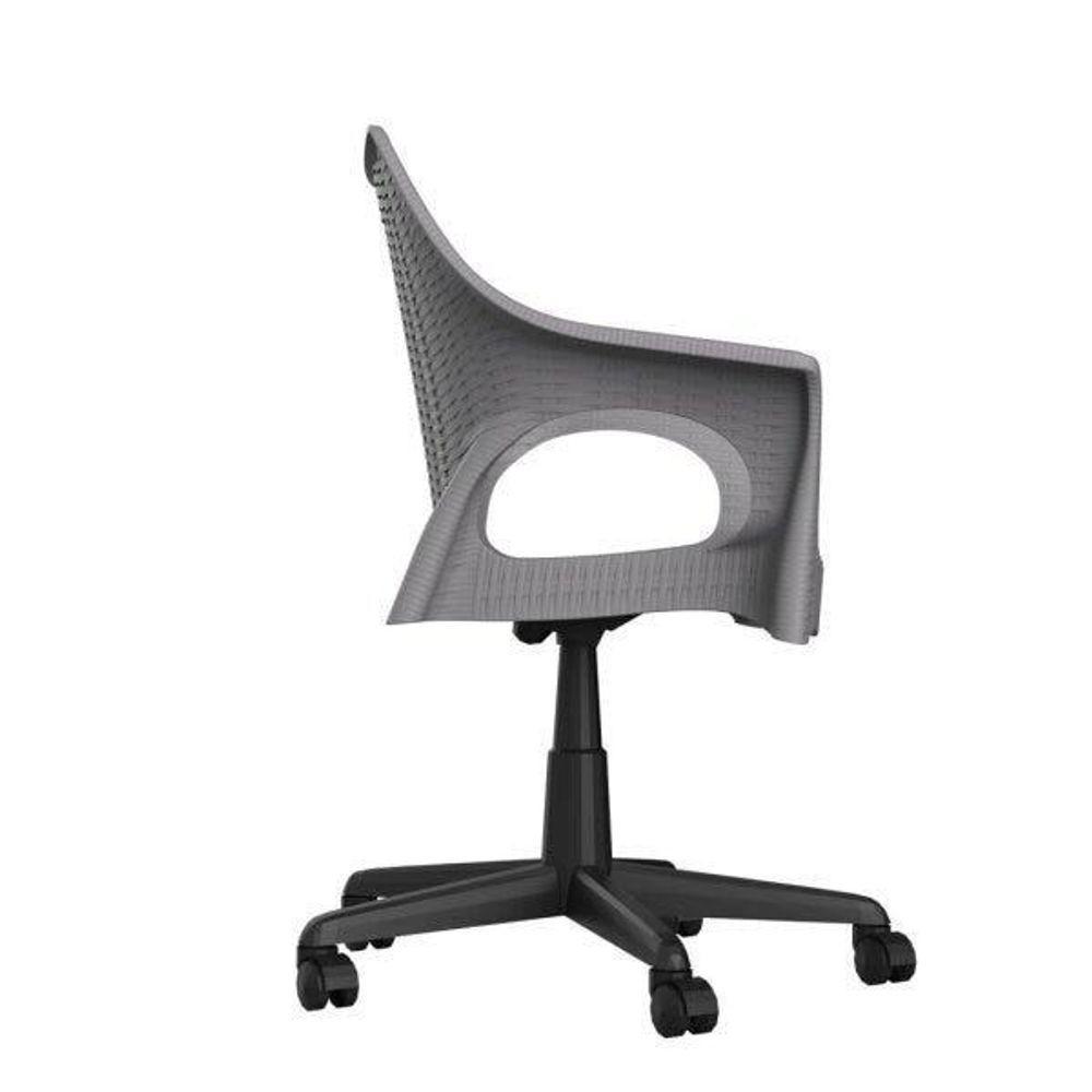 Cadeira De Escritorio Relic Im In (pp) Cinza Base Preto - 3