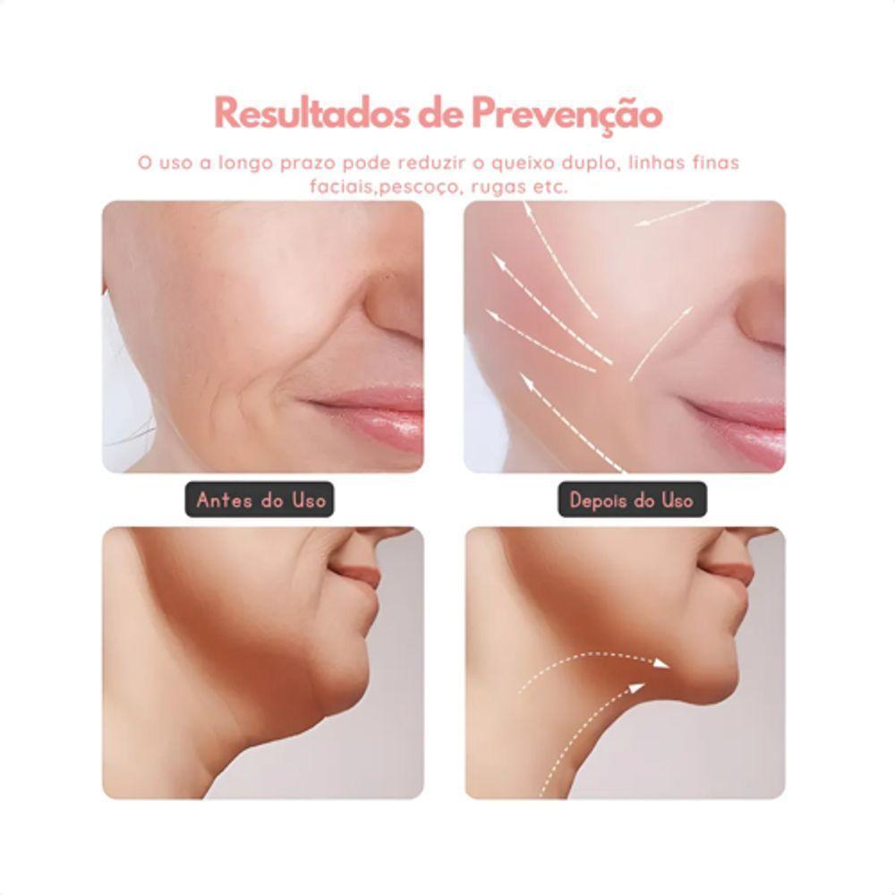 Aparelho De Massagem Facial Led Lift 3 Cores – Fototerapia, Vibração Sônica E Efeito Lifting Profissional Preto - 5