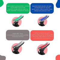 Aparelho De Massagem Facial Led Lift 3 Cores – Fototerapia, Vibração Sônica E Efeito Lifting Profissional Preto - 7