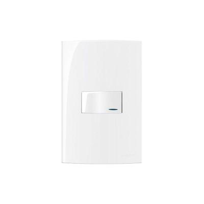 Interruptor Paralelo Com Luz Margirius Sleek 10a Com Placa 4x2 Branco