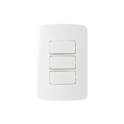 Interruptor Simples E Interruptor Paralelo Duplo Margirius B3 10a Com Placa 4x2 Branco Branco