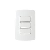 Interruptor Simples E Interruptor Paralelo Duplo Margirius B3 10a Com Placa 4x2 Branco Branco - 1