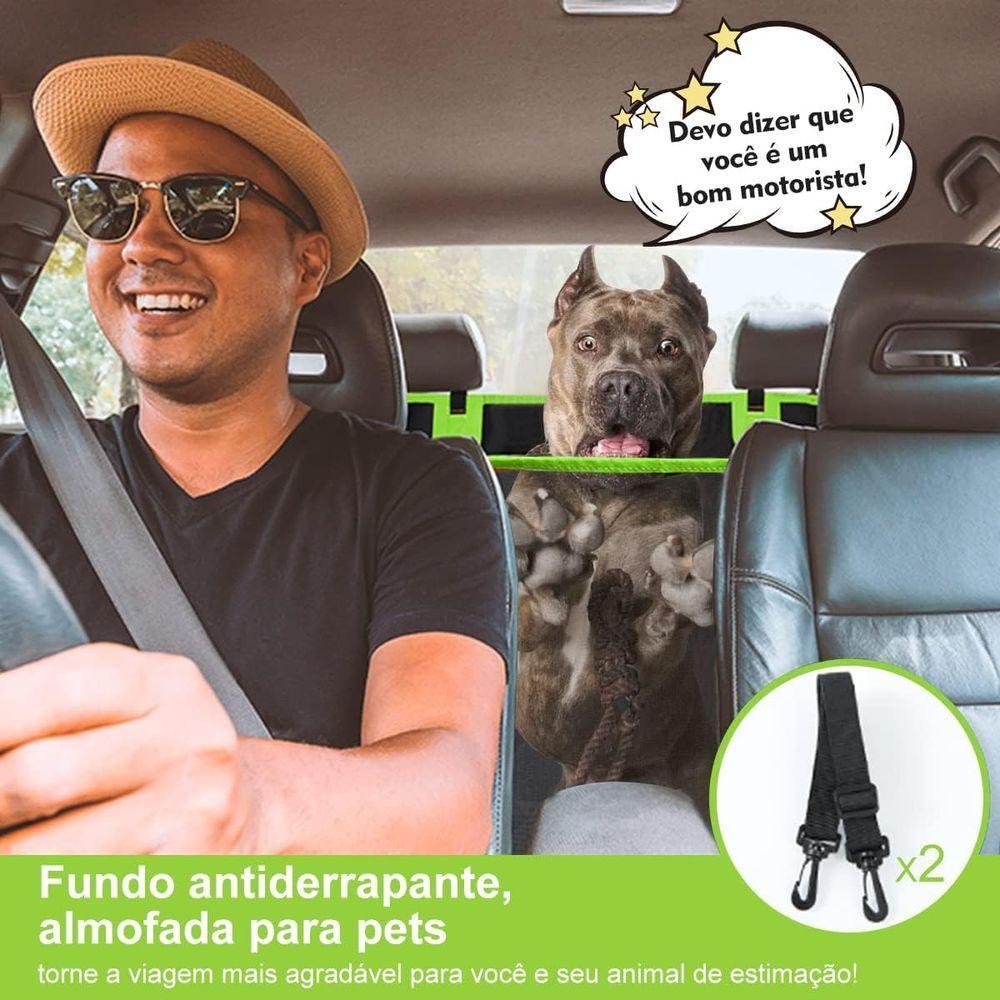 Protetor De Banco Automotivo P/ Pets 4 Em 1 – Impermeável, Resistente A Arranhões E Janela De Malha Respirável - Preta - 4