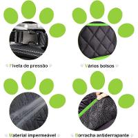 Protetor De Banco Automotivo P/ Pets 4 Em 1 – Impermeável, Resistente A Arranhões E Janela De Malha Respirável - Preta - 5