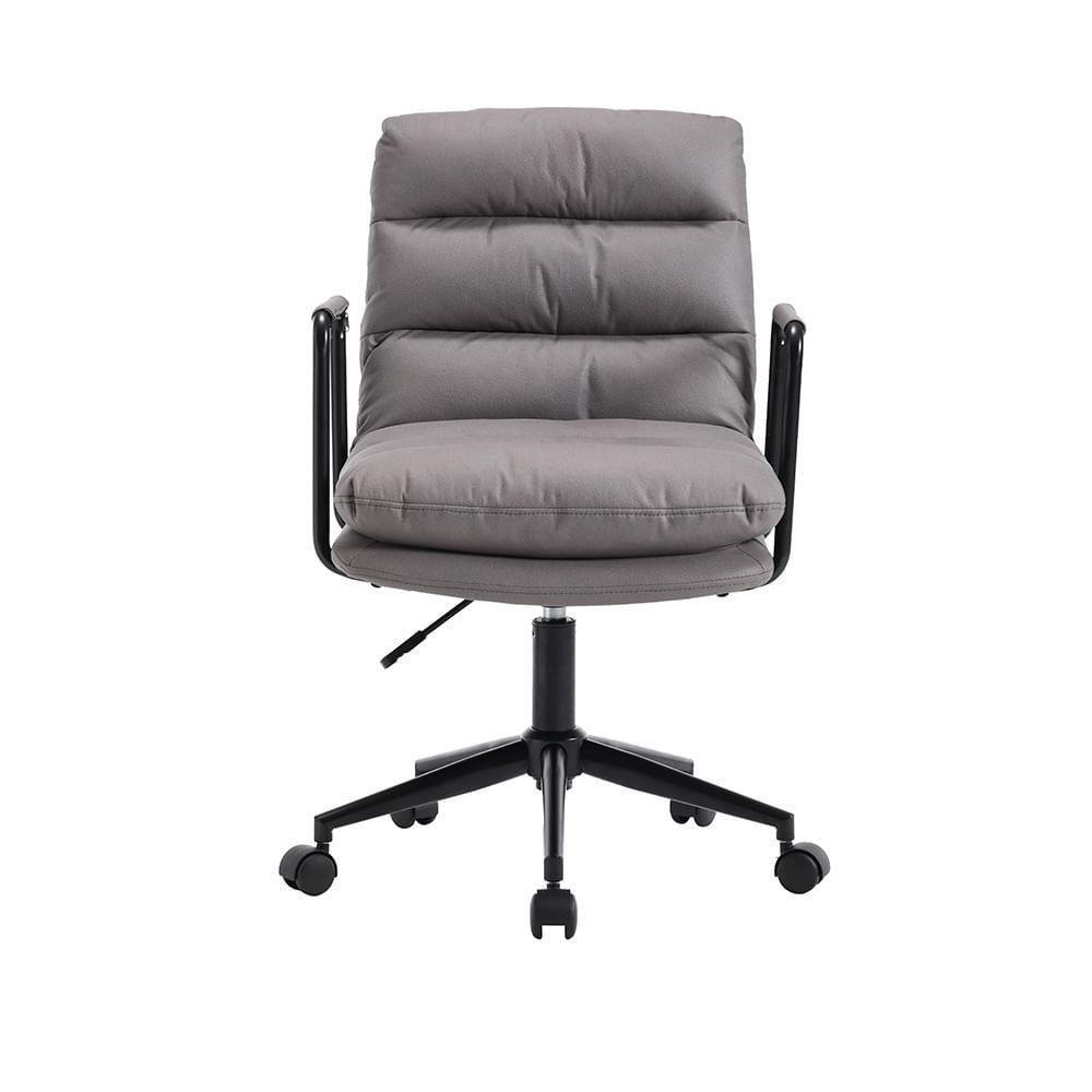 Cadeira Escritório Arizona Rivatti Pu Cinza Base Preto - 2