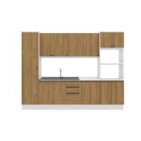 Cozinha Modulada Celeste Kappesberg 100% Mdf Branco-nogueira 300cm - 2