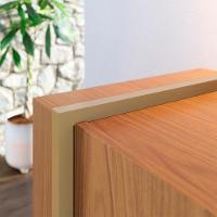 Balcao Buffet 160 Cm Copacabana Dourado Freijo Colibri - 9