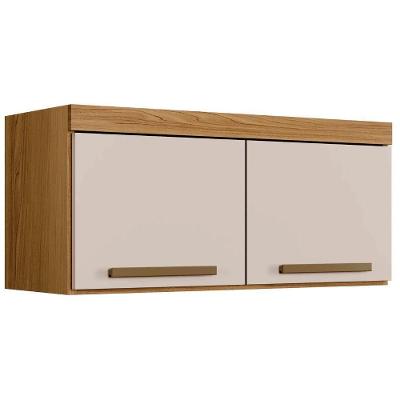 Armário Aéreo Granada 2 Portas Cinamomo Off White Arte Móveis