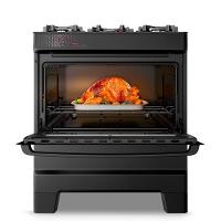 Fogão A Gás Mesa De Vidro Forno 84L Esmaltec Ideal Top Glass Preto 5 Bocas Bivolt - 5