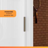 Guarda Roupas Solteiro Com Espelho 2 Portas De Correr 2 Gavetas Bélgica Andirá Branco - 6