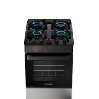 Fogão A Gás Mesa De Vidro Forno 50L Esmaltec Ideal Top Glass Inox 4 Bocas Bivolt