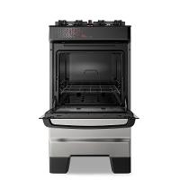 Fogão A Gás Mesa De Vidro Forno 50L Esmaltec Ideal Top Glass Inox 4 Bocas Bivolt - 7